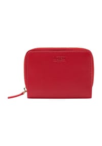 L.CREDI EVELYN - Brieftasche, Leder, Reißverschluss, RFID-Schutz, für Damen - ROT