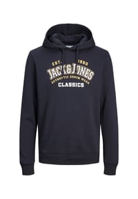 JACK & JONES - Hoodie Logo Kapuzensweatshirt - blau