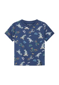MANGUUN - T-Shirt, Baumwolle, für Kinder - 4 BLUE AOP