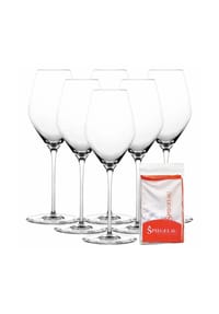 SPIEGELAU Champagnergläser + Poliertuch Hi-Lite 347 ml 6er Set transparent - HI-LITE - transparent