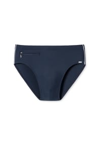 SCHIESSER - Nautical Casual Badeslip, Reißverschlusstasche, für Herren - 000 SCHWARZ