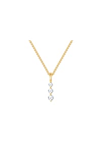 Luluandjane - Kette mit Anhänger gelbgold Zirkonia weiß - gelbgold
