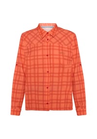 GLOBETROTTER - Hemdbluse Outdoor, Knopfleiste, für Damen - CAMELLIA