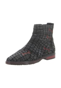 SIMEN - Stiefeletten - grau/rot