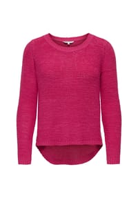 ONLY® - Strickpullover, Rippblende, für Damen - 178879 RASPBERRY