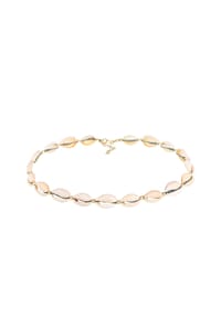elli. - Halskette Echte Kauri Muscheln Beach 925 Sterling Silber - Gold