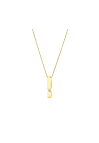 MONCARA - Damen Anhänger mit Kette, 585er Gold, 1 Diamant ca. 0,10 Karat - Gelbgold