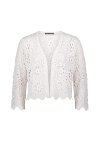 BETTY BARCLAY - Sommer-Strickjacke mit 3/4 Arm - Rohweiß