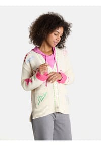 LIEBLINGSSTÜCK - Damen Strickjacke aus Baumwollmix ArunaL - 110 OFFWHITE