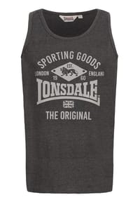 LONSDALE™ - Herren Singlet normale Passform PILTON - Marl Anthracite
