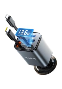 MANIKE - Lamicall 4-in-1 USB-C Zigarettenanzünder Auto Ladegerät 69W – 50% kompakter KFZ Schnellladeadapter - schwarz