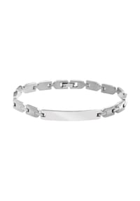 Adelia's Bold Style - Armband – Gliederarmband aus Edelstahl 21 cm - silber