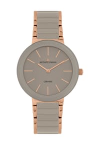 JACQUES LEMANS MONACO - Damenuhr "42-7T" - ROSÉGOLD/BEIGE