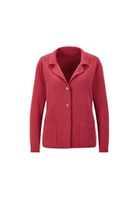 GOLDNER - Kurzgröße:  Milano-Ripp-Blazer mit Reverskragen - beige