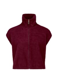BETTY & CO - Strickweste mit Reißverschluss - Fall Burgundy