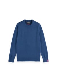 SCOTCH & SODA - Herren Strickpullover - Soft Knit Regular Fit Crew Neck, einfarbig - Dunkelblau