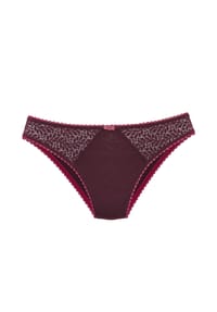 LASCANA - Slip Perfect Basics, Schleife, für Damen - 30820 BORDEAUX-ROU