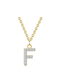 GLANZSTÜCKE MÜNCHEN - Damen Kette aus 925/- Sterling Silber in Gelbgold mit Zirkonia - gelbgold