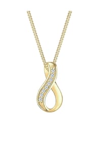 elli. DIAMONDS - Halskette Infinity Love Diamant (0.04 Ct) 375 Gelbgold - Gold