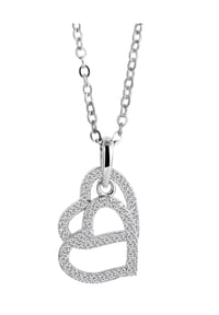 Adelia's Heart Collection - Halskette mit Anhänger – Herz aus 925 Silber - silber