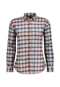 RAGMAN - Freizeithemd, Langarm, Under-Button-Down-Kragen, für Herren - 702 AQUA