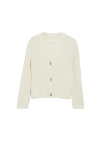 s.Oliver - Strickjacke, V-Ausschnitt, für Damen - 0700 WHITE