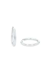 amor - Creolen für Damen, Edelstahl - Silber