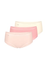 sloggi - Basis Slip, 3er Pack, für Damen - 15 DUNKELBLAU/WEISS