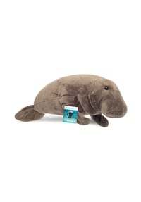 HERMANN Teddy COLLECTION® - Kuscheltier Seekuh, 40 cm - grau