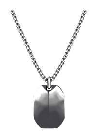 XENOX - Herren Kette mit Anhänger, Edelstahl - SCHWARZ