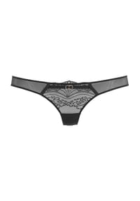 LASCANA - Elenora Tanga, Cut-Out, Spitze, für Damen - 4215 BLACK
