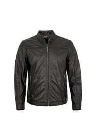 bugatti - Bugatti - Herren Lederjacke Lammnappa schwarz - schwarz