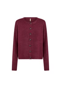SOYACONCEPT - Strickjacke Orlean 2, Knopfleiste, für Damen - 94660 RHODO MELANG