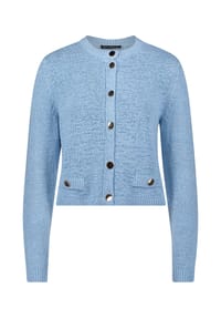 BETTY BARCLAY - Strick-Cardigan mit aufgesetzten Taschen - Foam Green