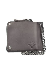 BILLY THE KID Nasty Cowboys - Nasty Cowboys Kettenbörse Leder 12,5 cm - stonegrey