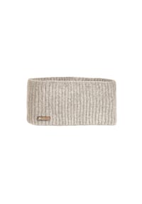 CAPO - Strickstirnband,Kaschmir gerippt - beige