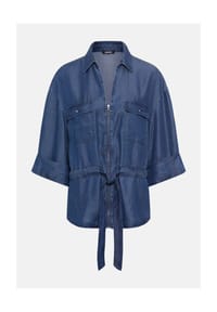 olsen - Übergangsjacke, Bindeband, für Damen - 40042 DARK DENIM