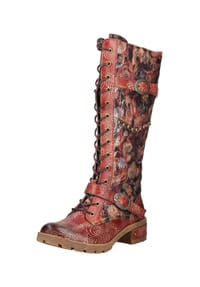 LAURA VITA® - Leder/Textil Stiefel - Mittelbraun