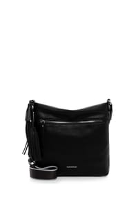 Emily & Noah - BELLI Umhängetasche, Quaste, Reißverschluss, für Damen - 101 BLACK-MAT(VE2)