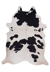 Kayoom - Flachgewebe Teppich Sanari 200 schwarz-weiß - weiß