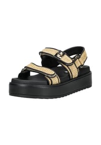 STEVE MADDEN - Lederimitat Sandalen - Schwarz/Beige