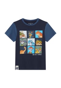 MANGUUN - T-Shirt, Baumwolle, für Kinder - D.BLUE COLORBLOCK