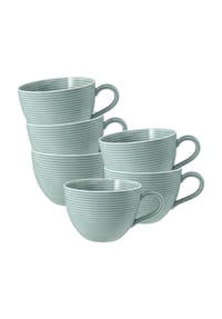 Seltmann Weiden Milchkaffeetassen Beat Color Glaze 0,35 l 6er Set - BEAT - beige