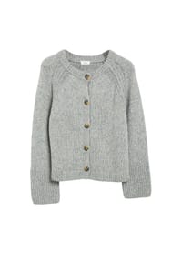 s.Oliver - Strickjacke, Knopfleiste, für Damen - 97W2 GREY/BLACK