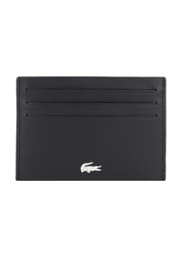 LACOSTE FG - Herren Kreditkartenhülle, echtes Leder - Credit Card Holder - Schwarz