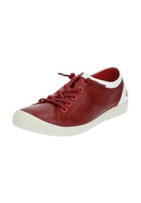 softinos® - Leder Sneaker - Rot/Weiß