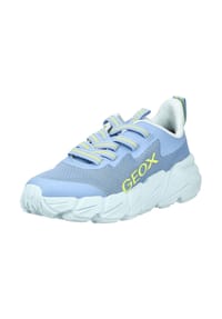 GEOX - Lederimitat/Textil Sneaker - Hellblau