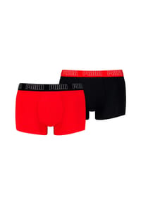 PUMA® - Herren Boxershorts, 2er Pack - Everyday Trunks 2P, Cotton Stretch, einfarbig - 001 BLACK / BLACK