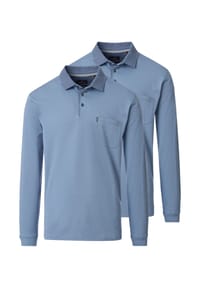 CASAMODA - Poloshirt 2er Pack Basic - Blau