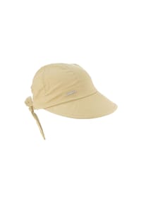 SEEBERGER - Baumwollstoff Schirmmütze mit Schleife 468796-0 - cassis